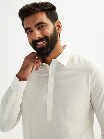 white pathani salwar